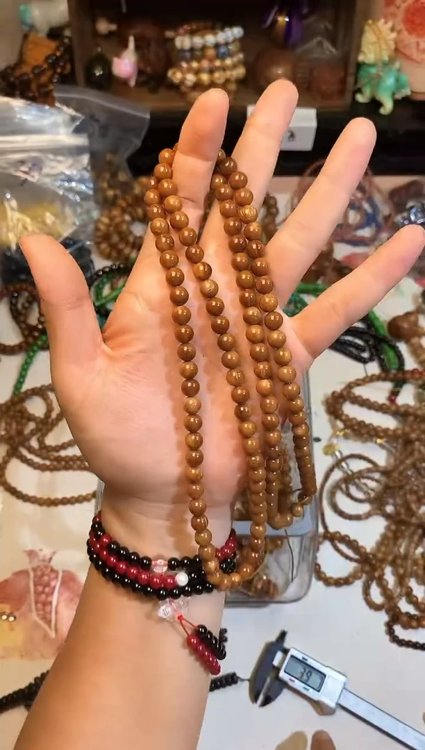 非洲檀香手串/手链卡8库克半成品108+6