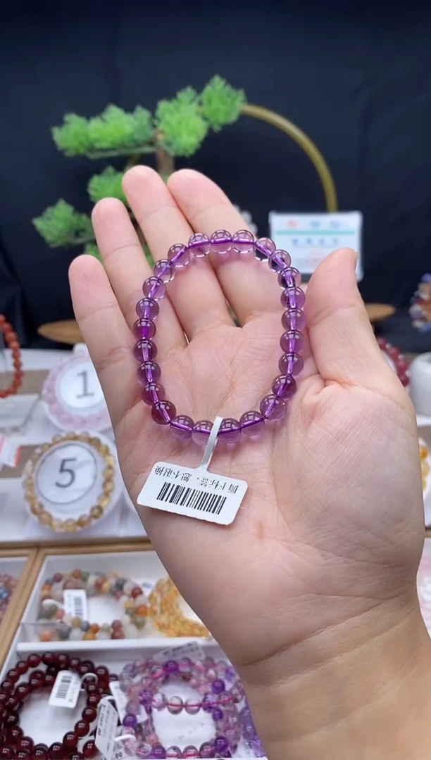 未镶嵌手串水晶7m巴西紫