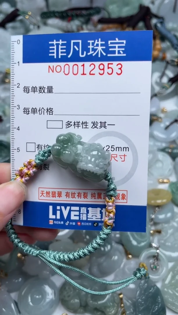 颈饰未镶嵌翡翠12953