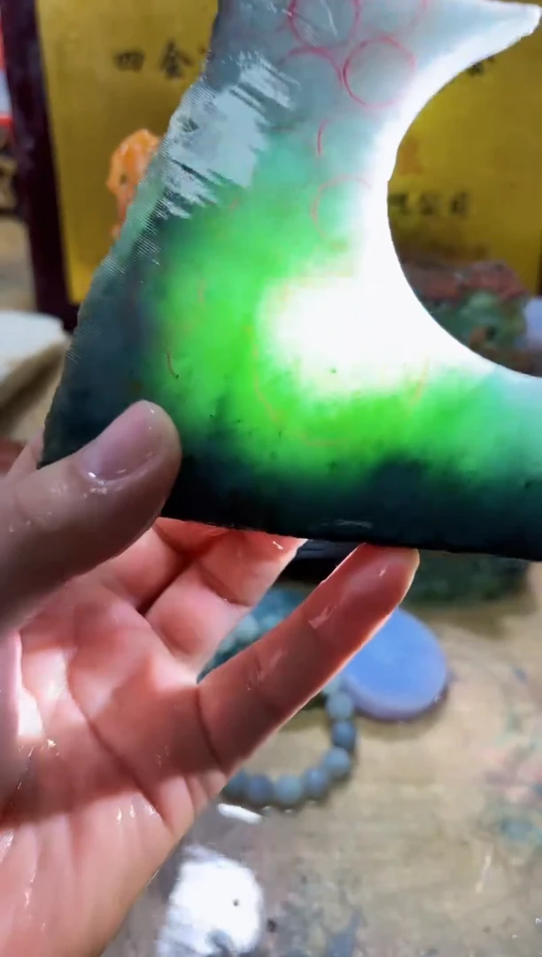 未镶嵌挂件翡翠A货常星7202