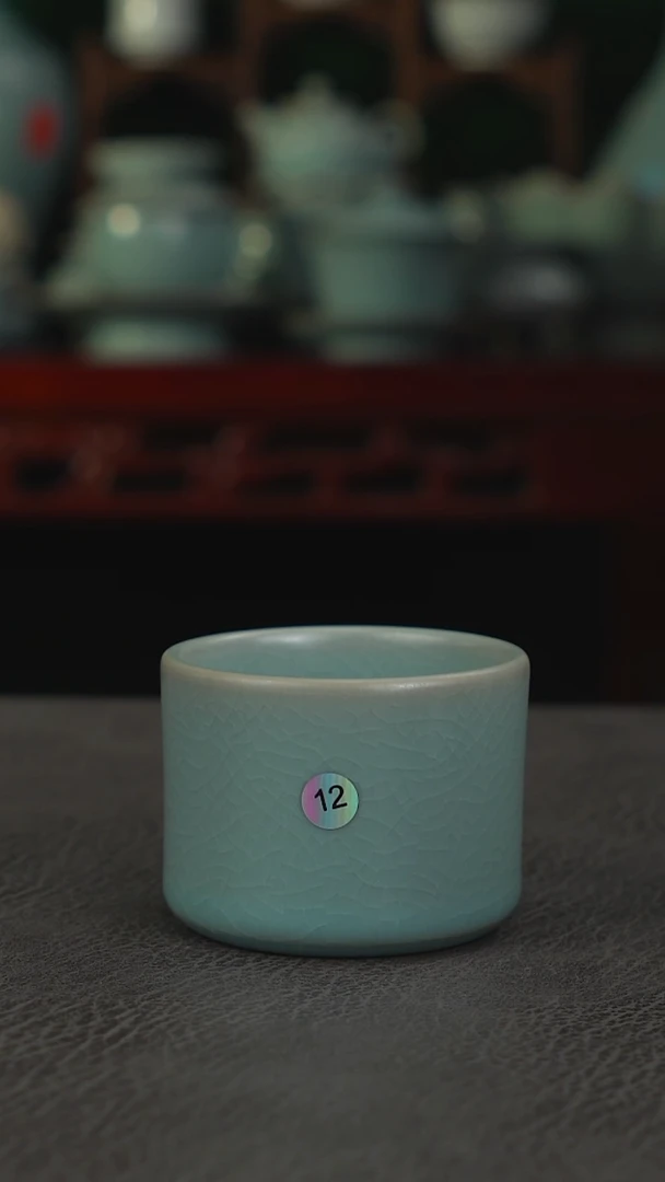 仿古釉12号扳指杯精品100cc-二