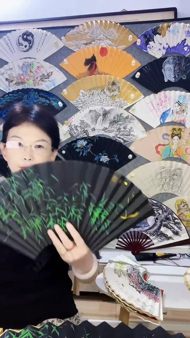 扇子九五寸十八方玉竹折扇