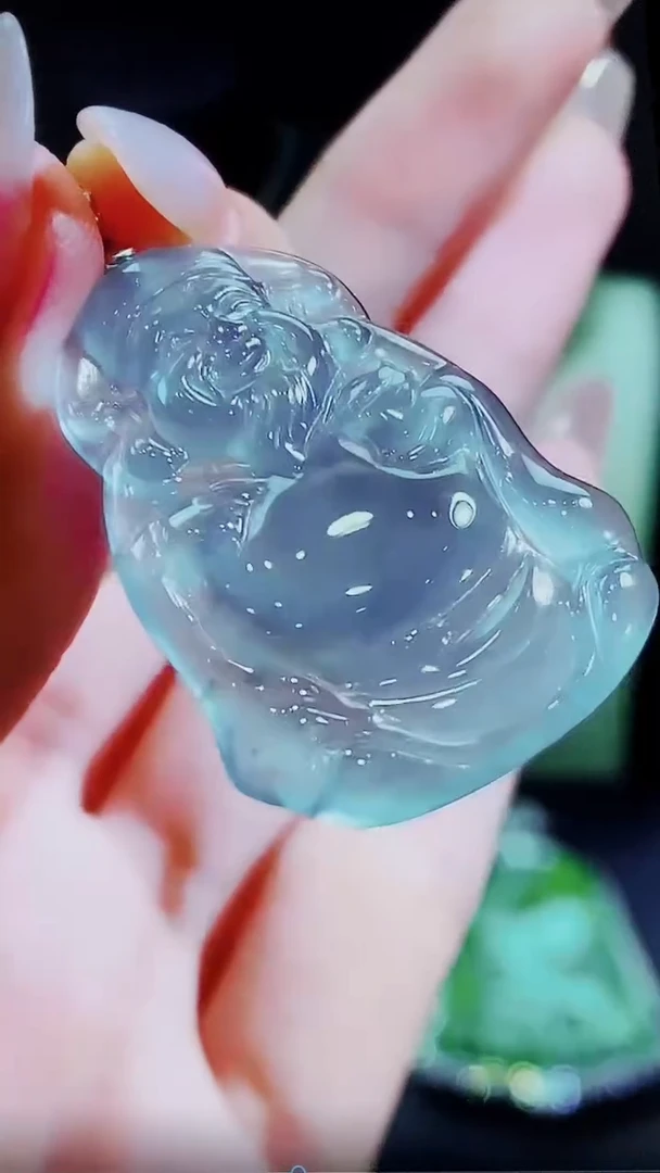 颈饰未镶嵌翡翠财神爷