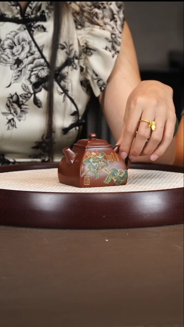 茶壶紫砂徐小阳/红泥/四方坦然/180c