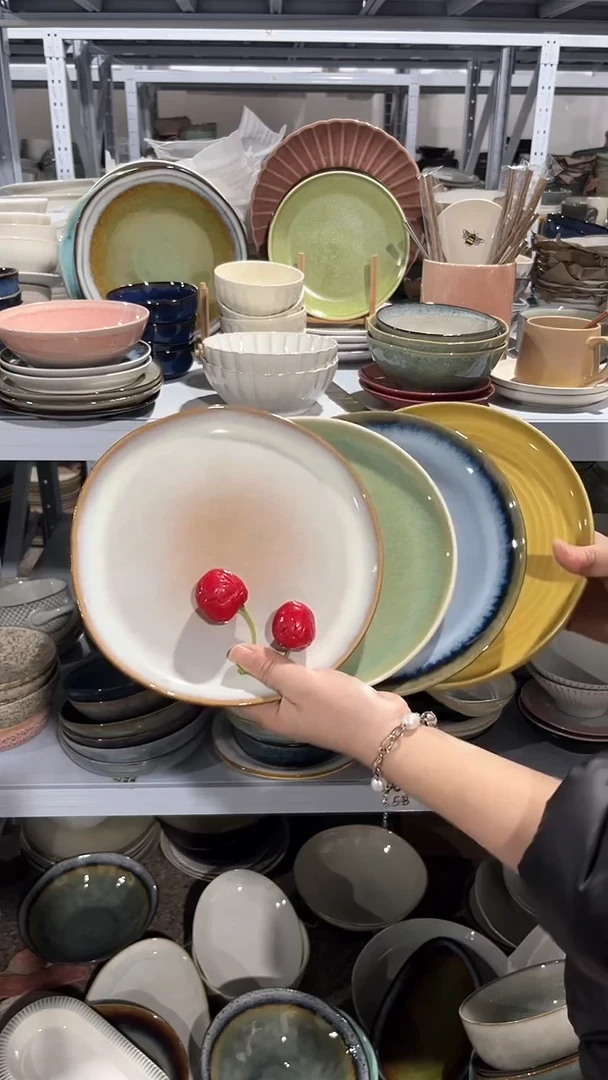 【闪购商品】瓷片外贸尾货瑕疵满20包邮X4 小盘组合