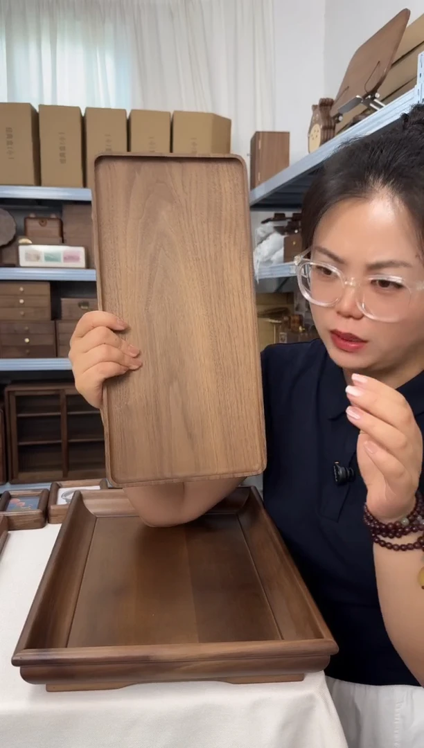 木特价福利北美黑胡桃整木茶盘