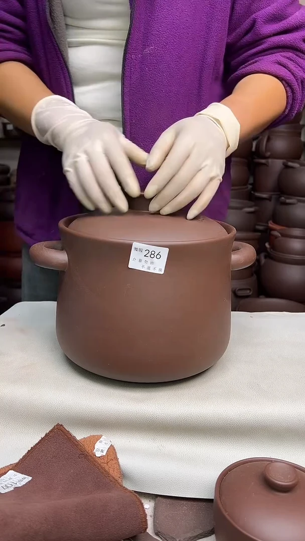 宜兴紫砂微瑕5.5升小蛮腰286