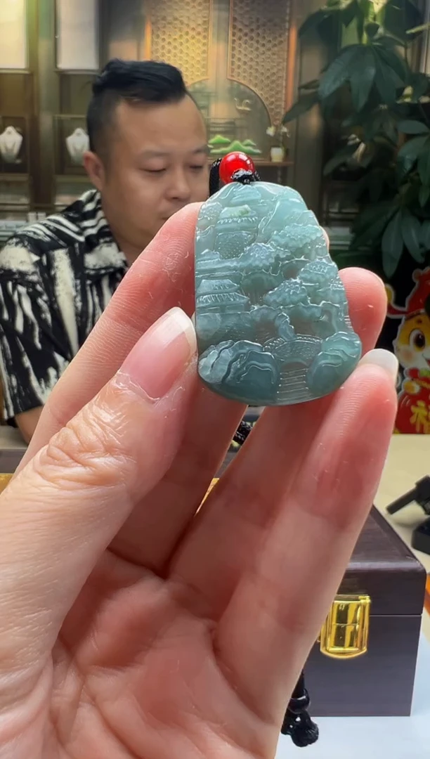 翡翠未镶嵌颈饰YY-2025-5-29-41