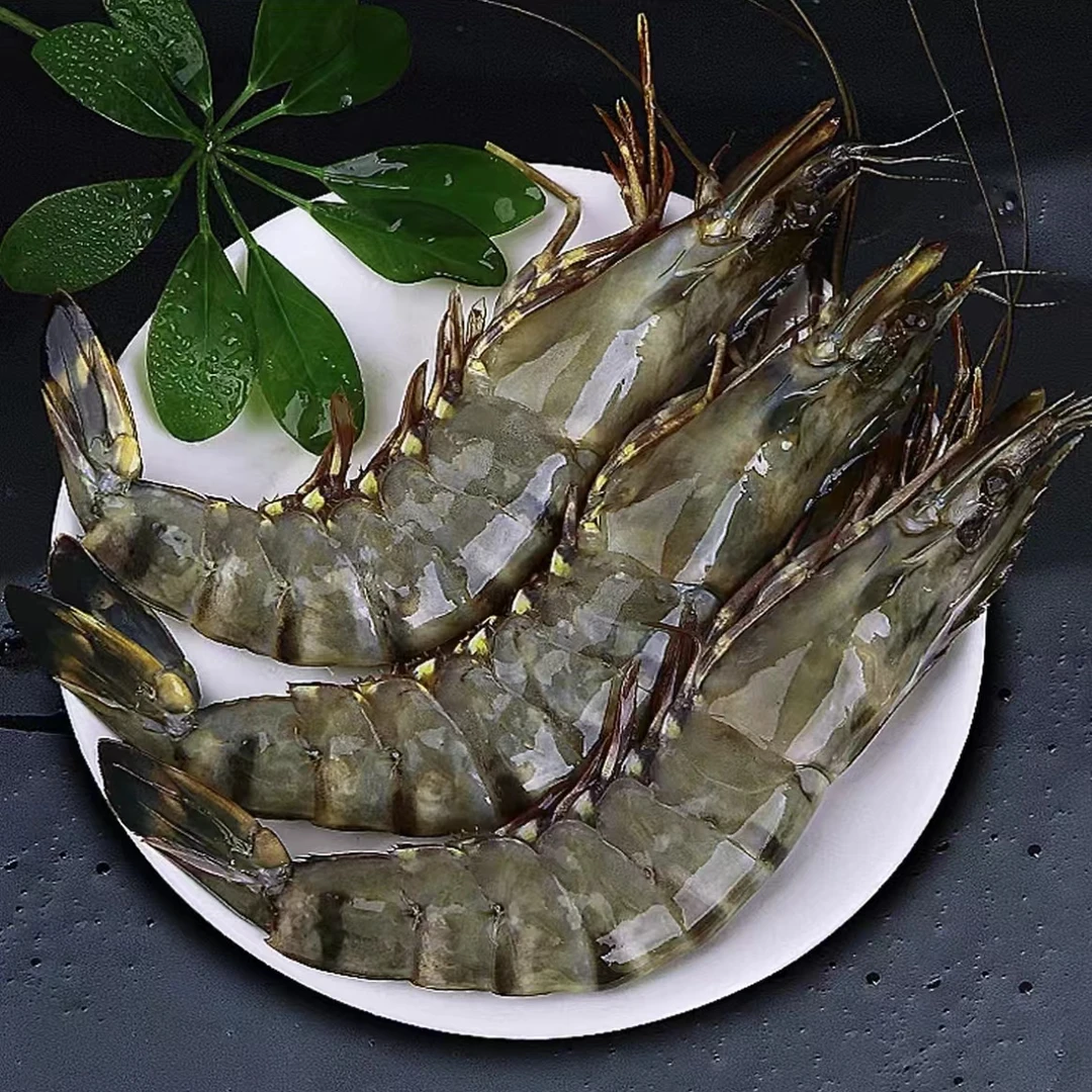 【顺丰发货】①特大号黑虎虾 一斤8到10只左右 25-30只/盒 3斤/盒