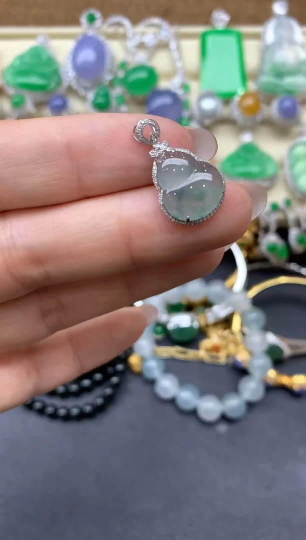 【闪购商品】翡翠颈饰18K金镶嵌159-中国好珍宝