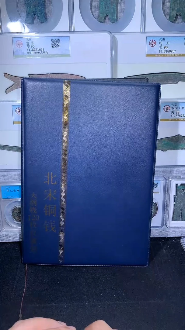 铜御泉收藏北宋大纲钱币册120枚
