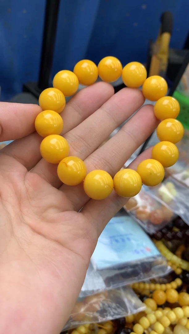 裸石蜜蜡未镶嵌手串