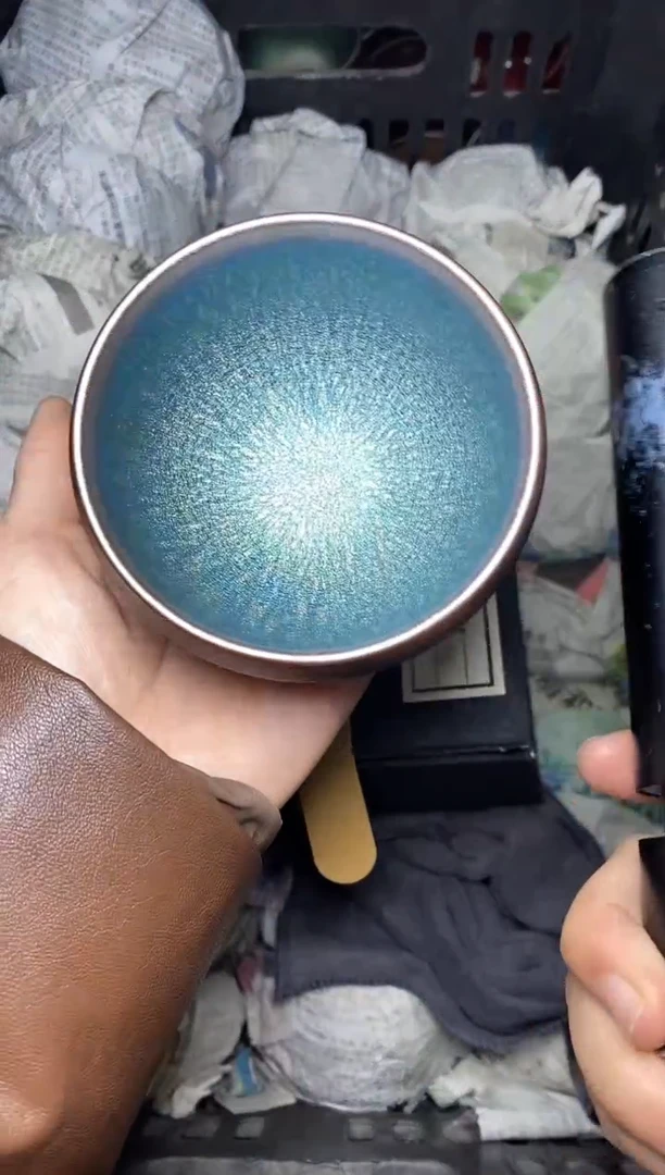 【闪购商品】茶盏糖果 蓝钵 盏三疯建盏茶器