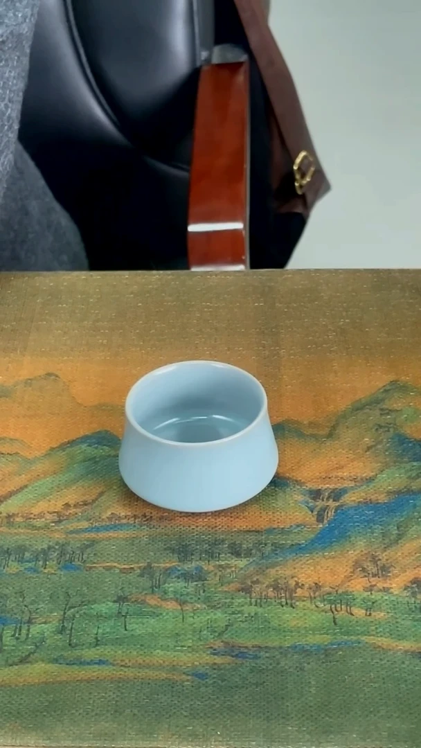 杯子瓷孙现锋仿古釉 聚香杯