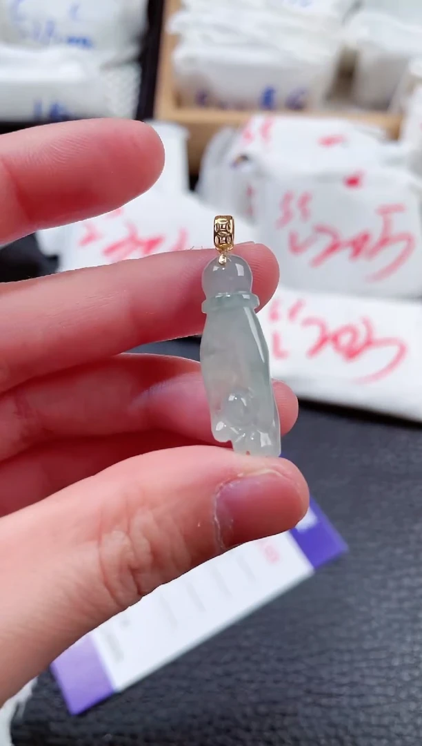 【闪购商品】翡翠颈饰18K金镶嵌00000150