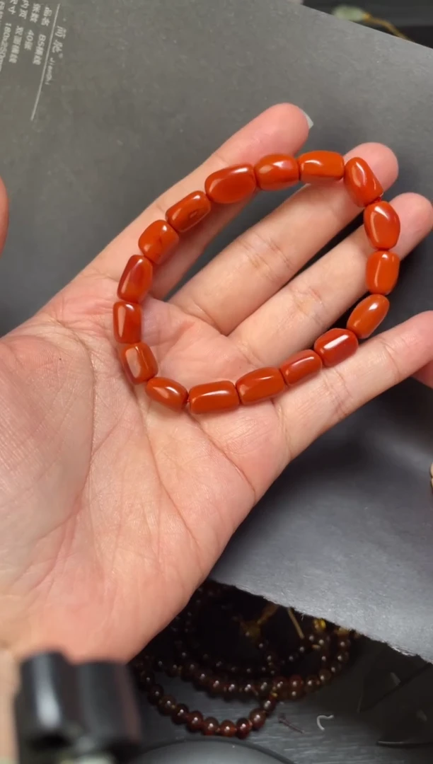 未镶嵌38南红玛瑙手串