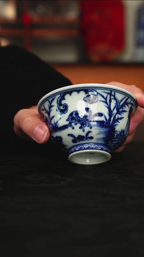 元黛工坊兔子压手杯