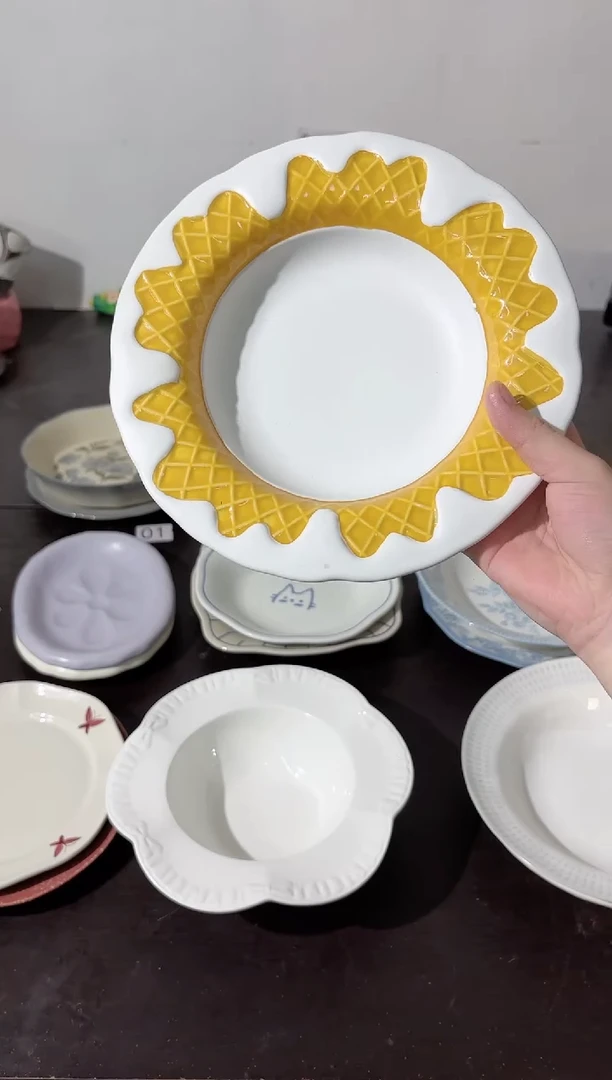 陶直播微瑕白深盘*1