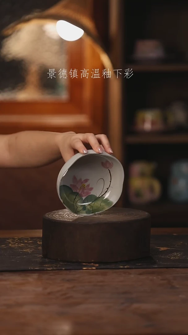陶瓷景德镇高温釉下手绘陶瓷352