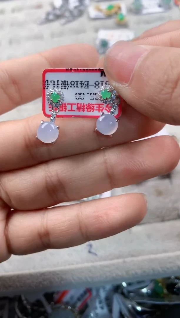 银S925镶嵌戒指翡翠444   6