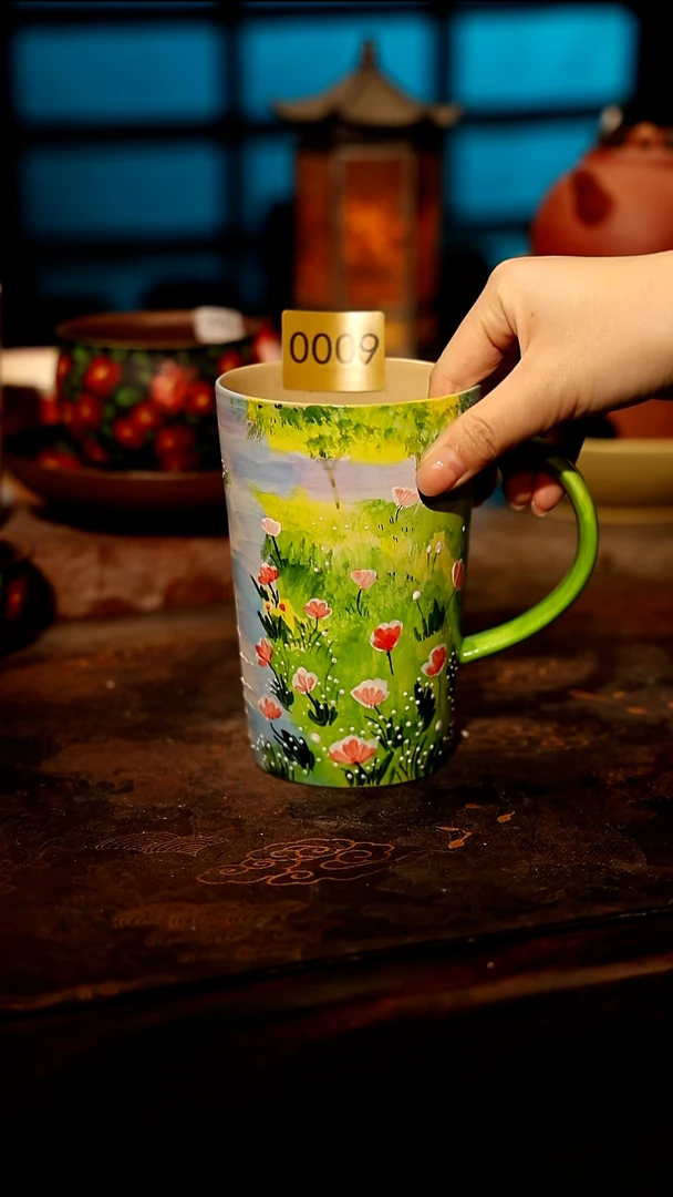 陶瓷景德镇高温釉下彩手工手绘款式@A0009@