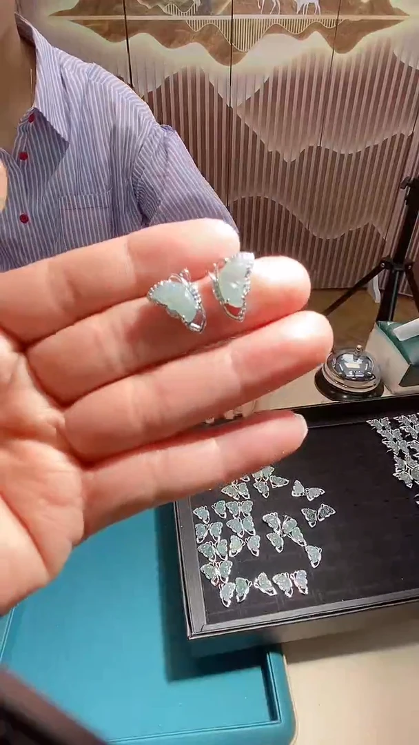 【闪购商品】翡翠耳饰合金多样性发其一【6】