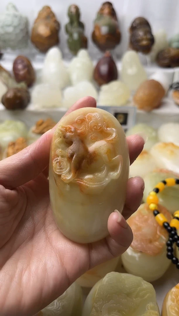 石材方解石棉纹正常不退换狗