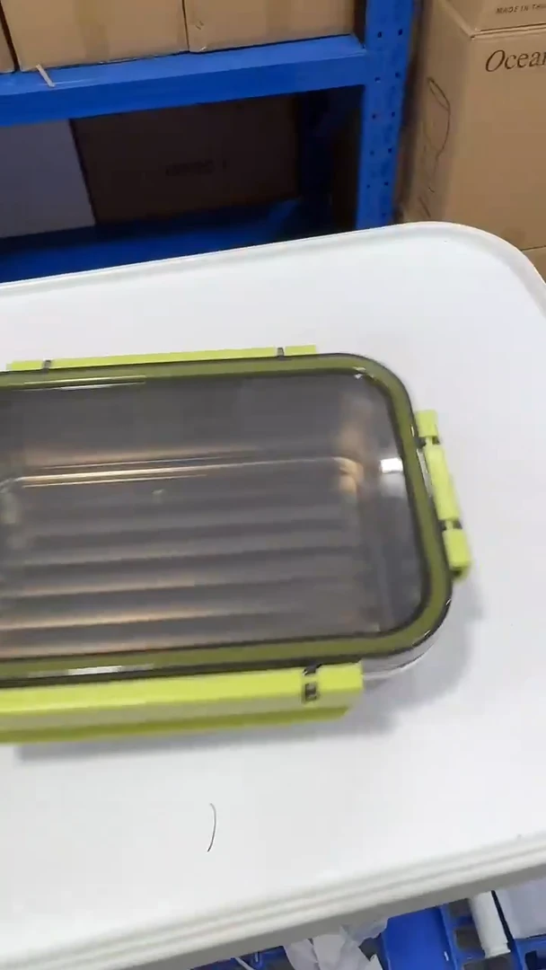 瓷片1000mlKT绿色保鲜盒