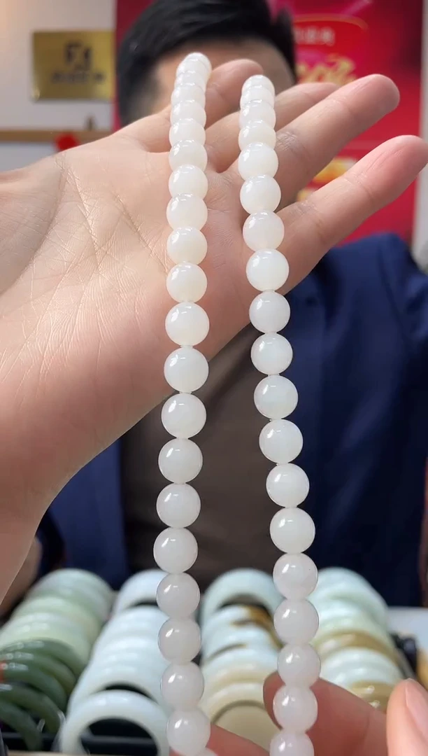 【闪购商品】和田玉颈饰未镶嵌高品天泰卡10-9美人链发一件