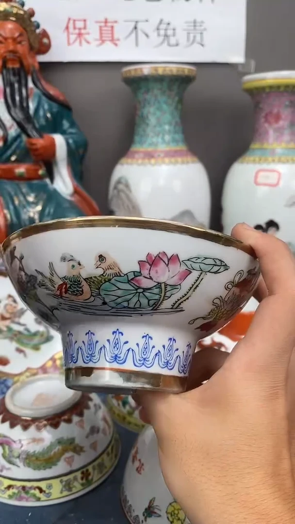 摆件摆件景德镇老厂瓷微瑕慎拍