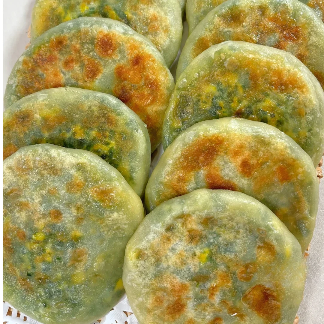 【整箱24片】韭菜鸡蛋爆汁生煎纸皮馅饼冷冻半成品手抓饼速食煎饼