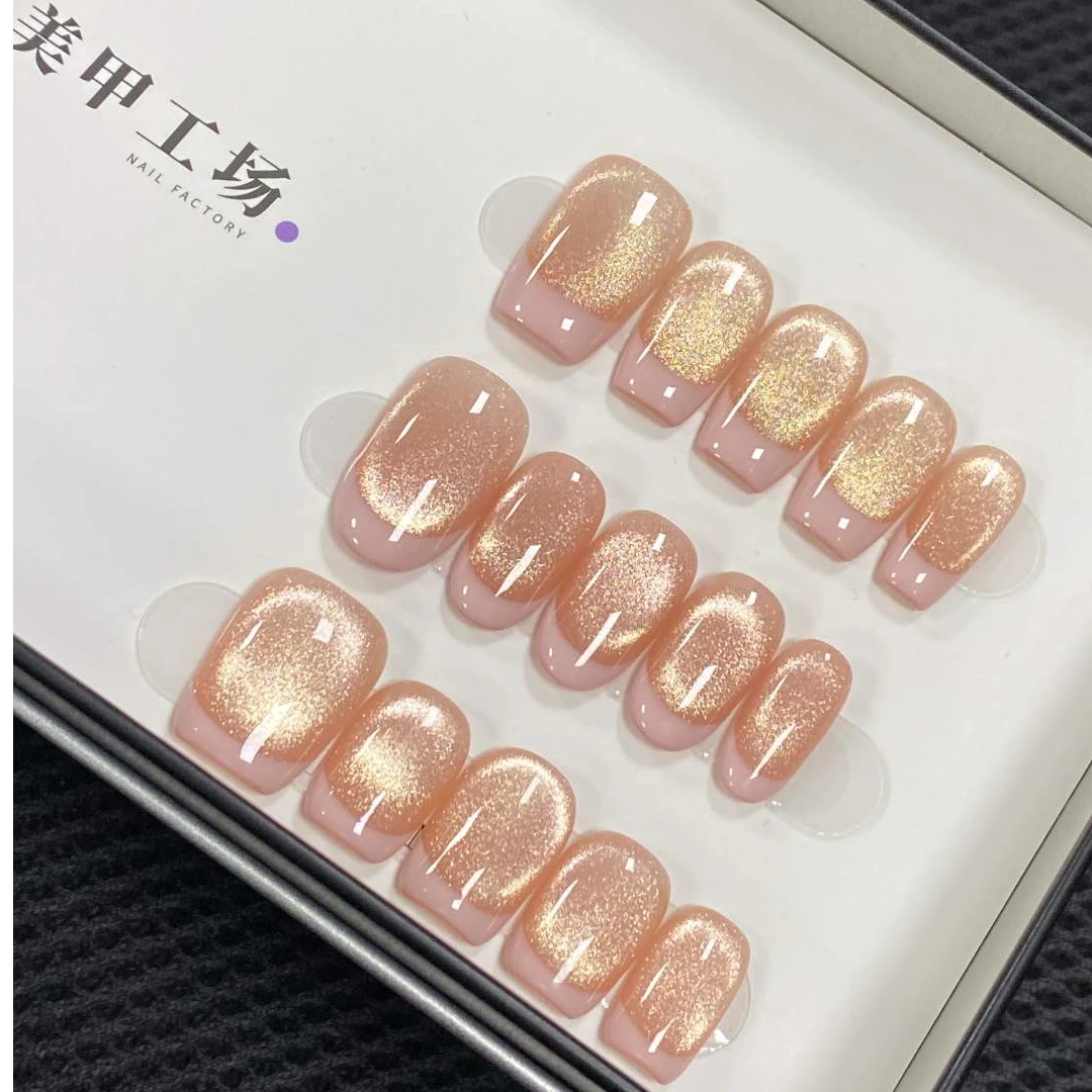 ZhiHua高货体验【桃桃芝士】纯手工轻奢穿戴甲