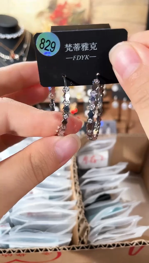 合金925银锆石梵829