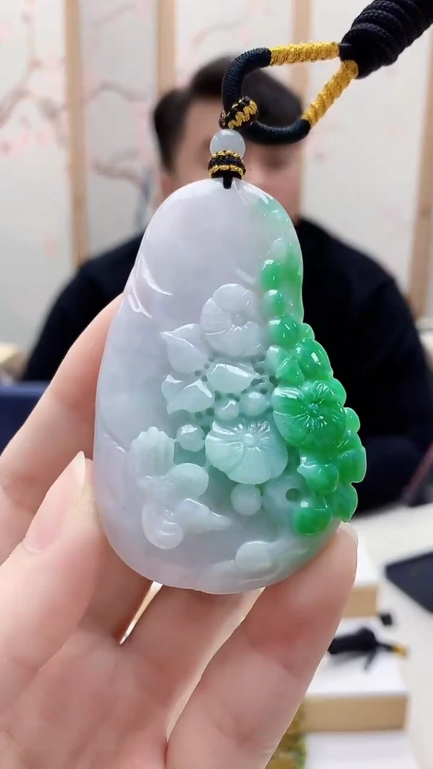 未镶嵌定制翡翠5060ry-毛货挂件39