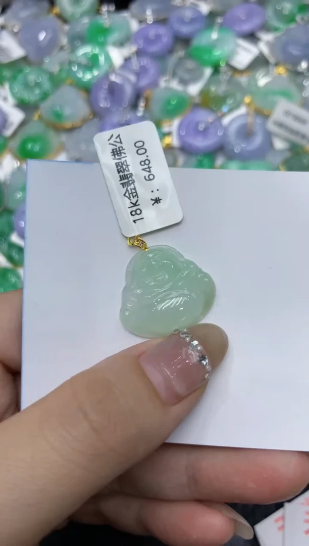 【闪购商品】翡翠颈饰18K金镶嵌 222222222