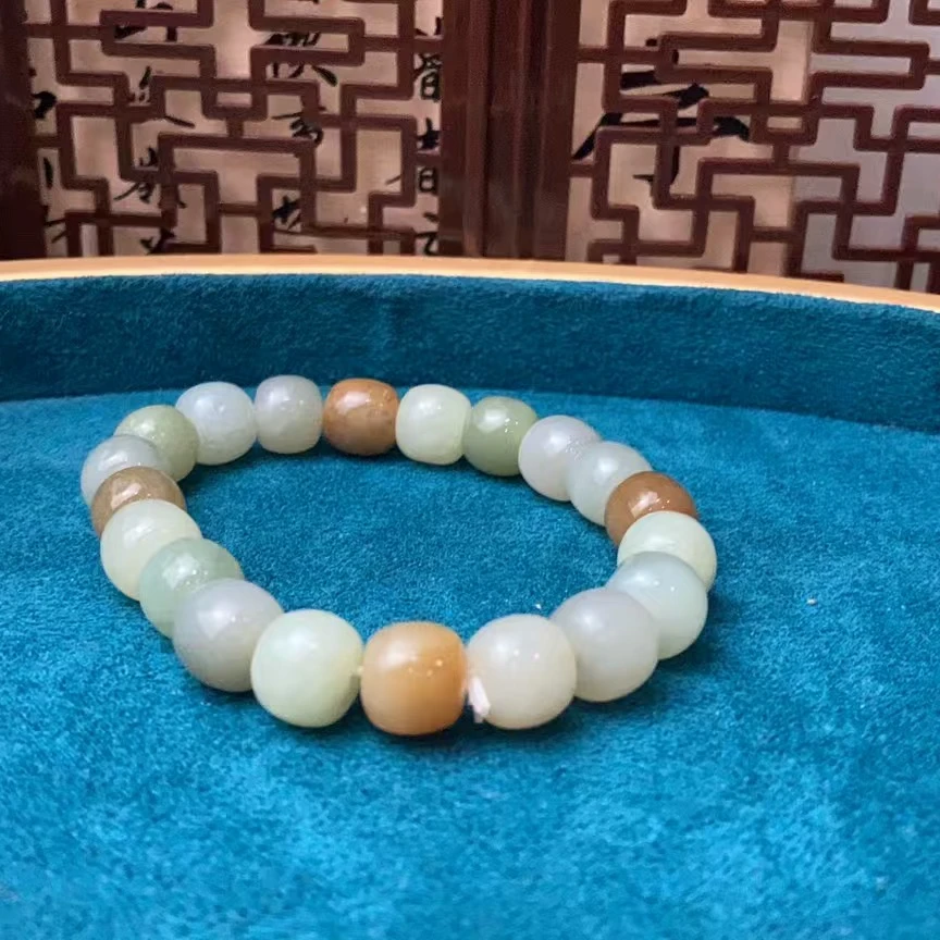 和田玉多宝桶珠手串（10mm）