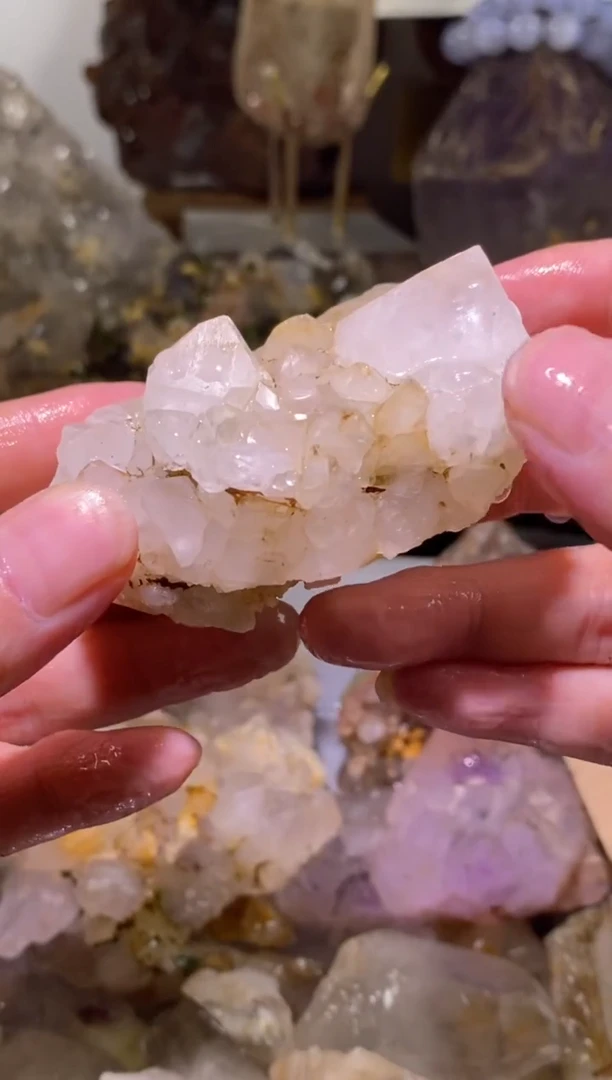 未镶嵌珠宝半成品水晶7号140g四川超七花园水晶