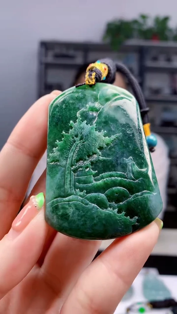 定制翡翠未镶嵌一***里1119ry-毛货挂件