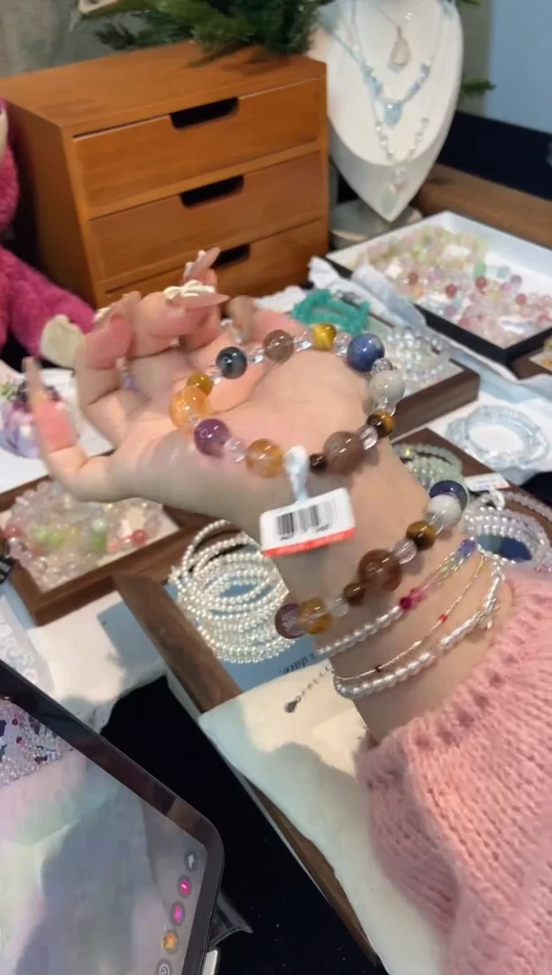 未镶嵌手串水晶孤品捡漏均匀瑕疵介意勿拍