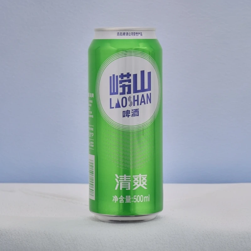 青岛崂山清爽啤酒 常温/冰镇 500ml/听。
