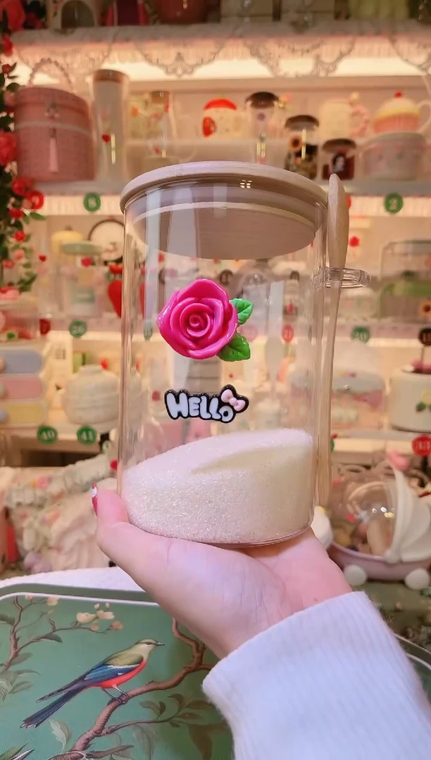 玫瑰花白糖罐——手工制作品质好！