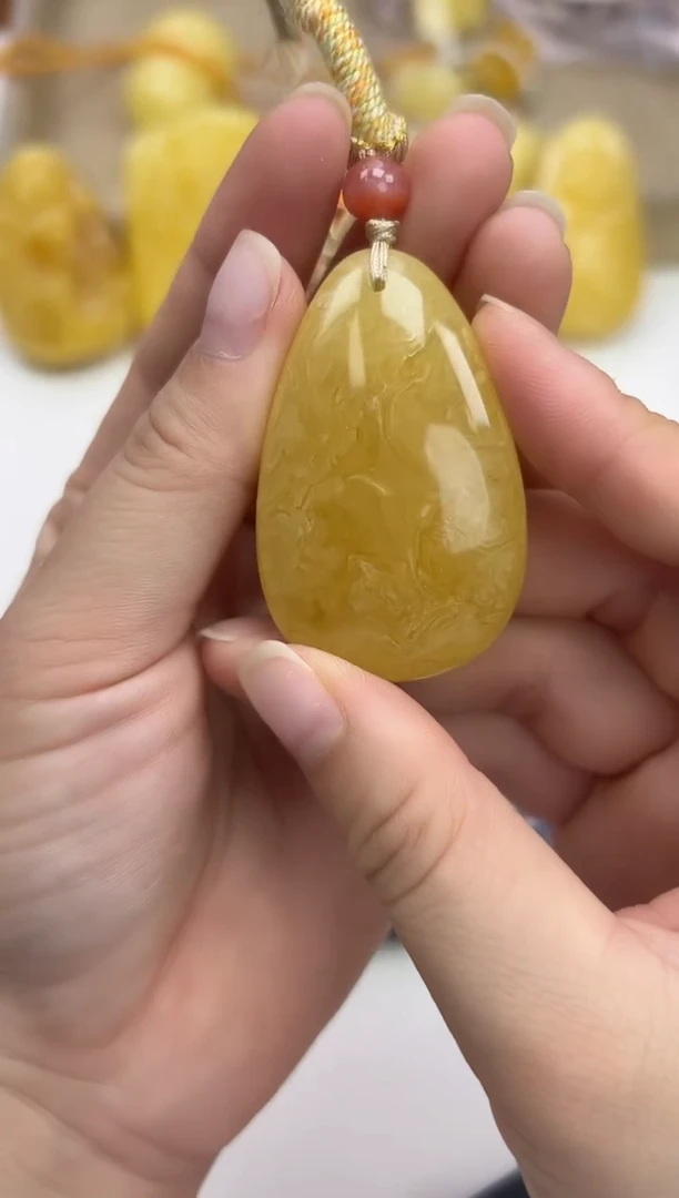 裸石蜜蜡未镶嵌天然琥珀蜜蜡