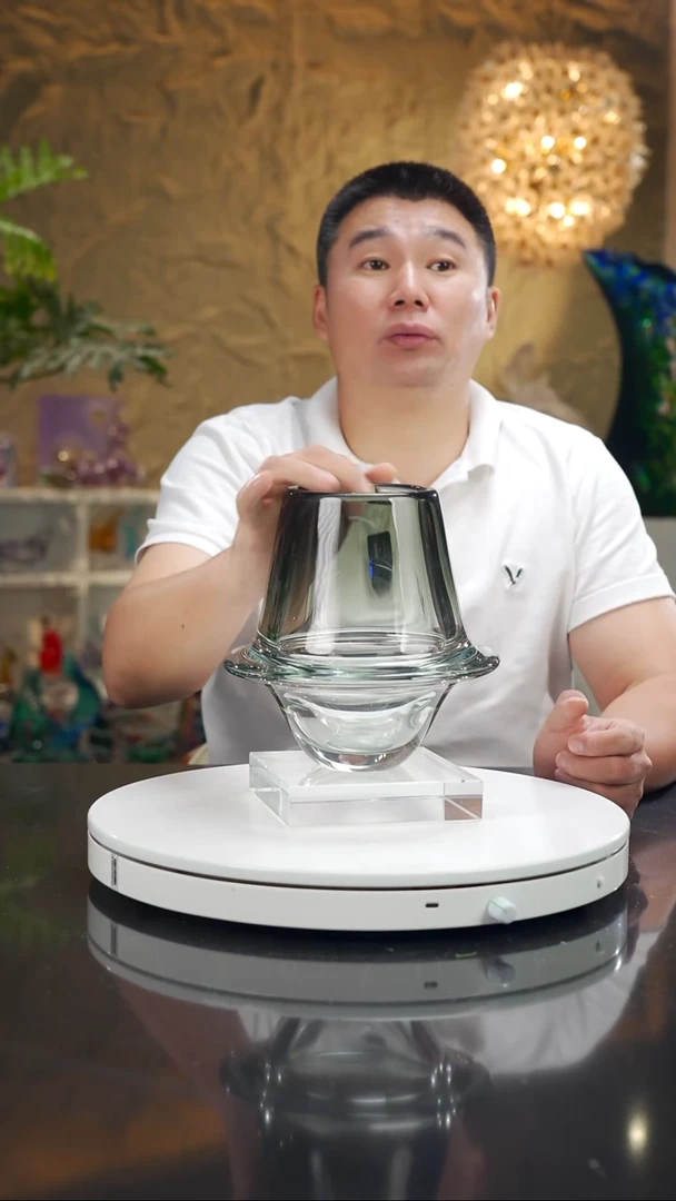 手工艺品琉璃福利灰色花瓶