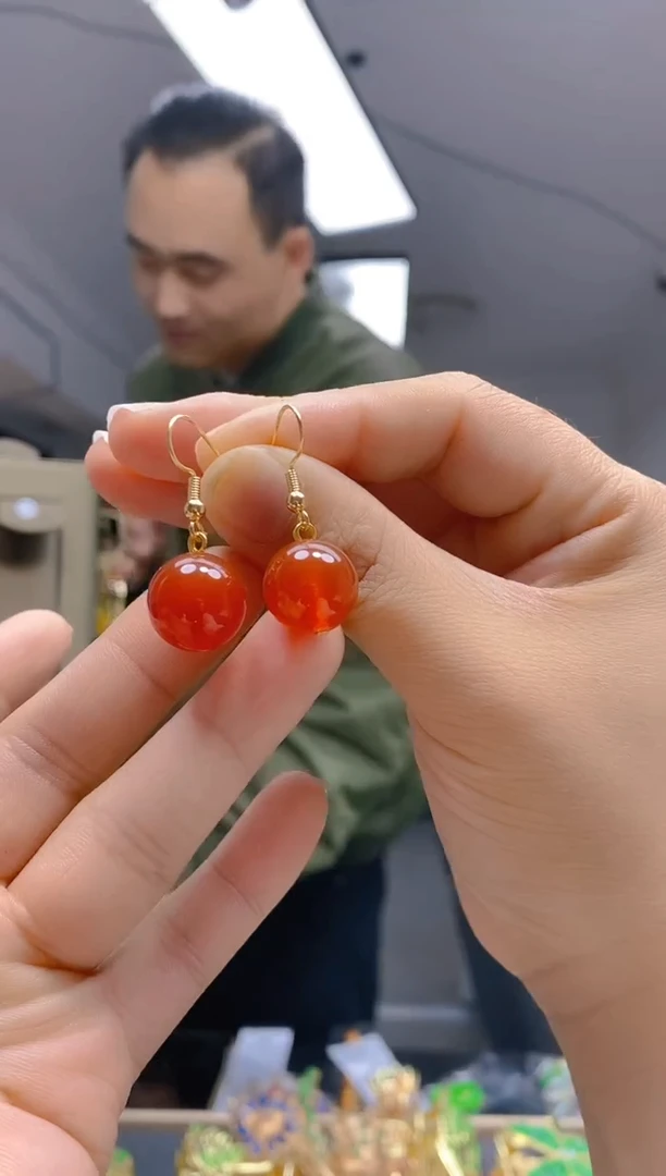 【闪购商品】玛瑙/玉髓耳饰合金15玛瑙耳饰