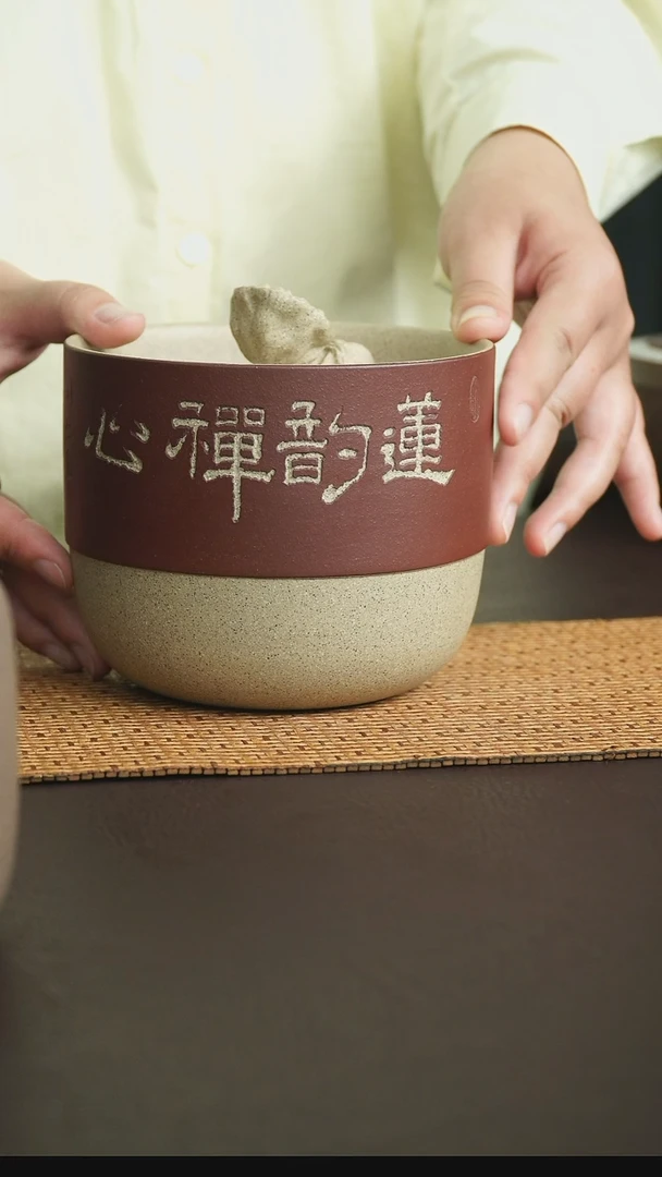 茶杯紫砂21号宜兴紫砂茶叶罐