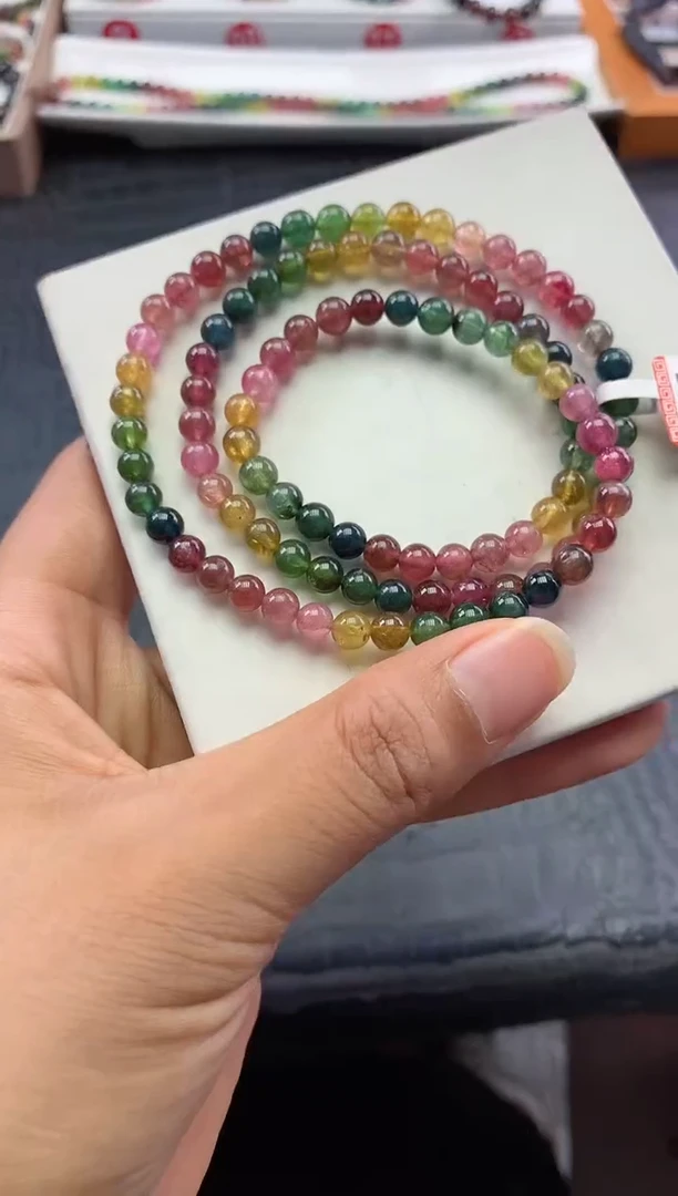 未镶嵌手串碧玺多样性发一条