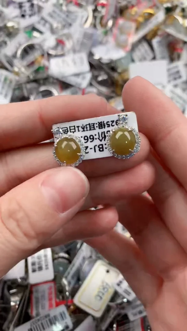 银S925镶嵌戒指翡翠777---6