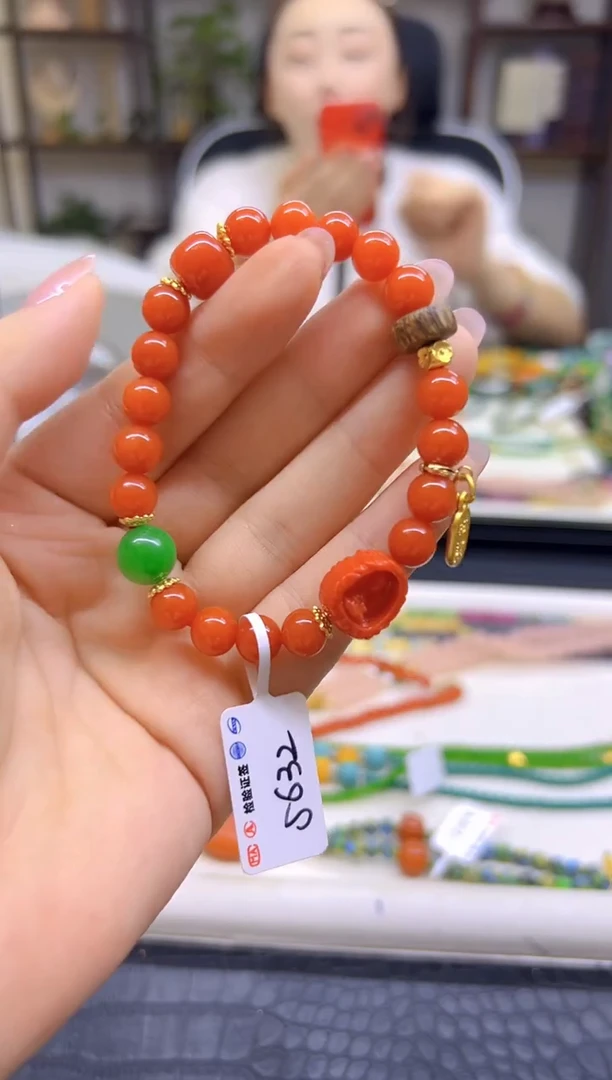 未镶嵌手链南红玛瑙DIY款S632