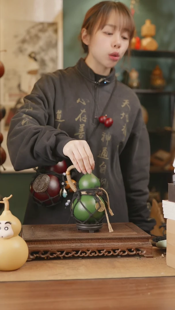 【闪购商品】250号精品天然大漆工艺防渗内胆酒葫芦~