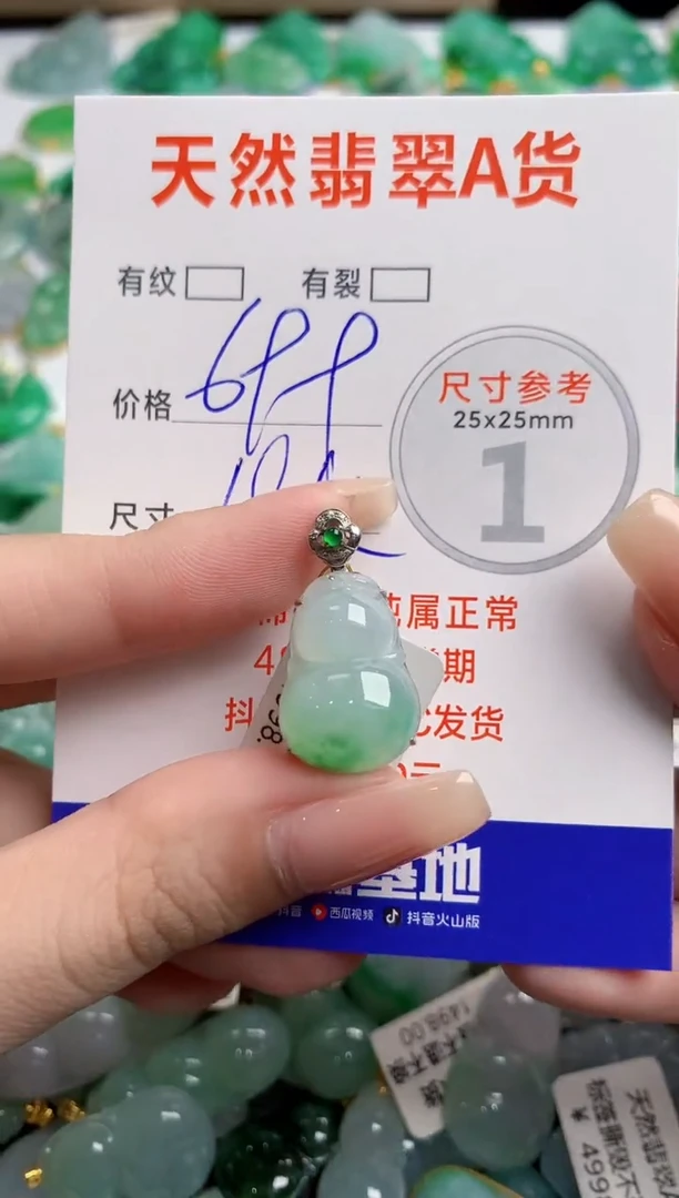 翡翠18K金镶嵌颈饰0582927542